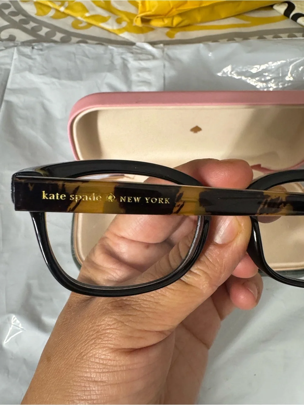 kate spade Black Cat-Eye Optical Glasses